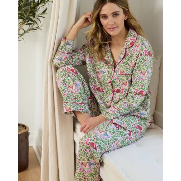 Printfresh Flamenco Rose Long Sleeve Pajama Set